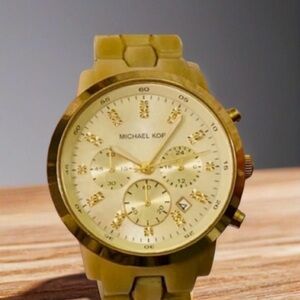 Michael Kors Gold and Olive Watch